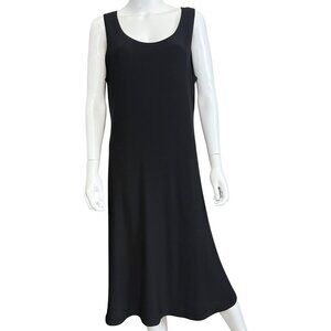 Sympli Tank Dress Womens 14 Black Sleeveless Midi Stretch Polyester Canada